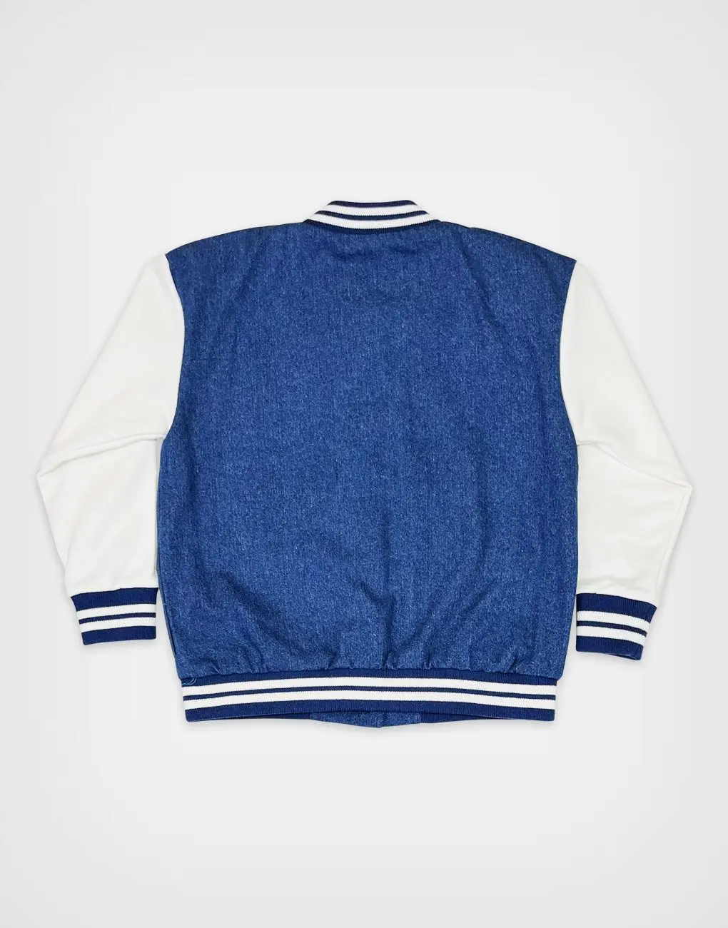 Casaca Bomber Stitch Color Azul Para Niñas
