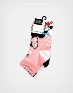 Medias Minnie Mouse Pack de 3 Pares Para Niñas