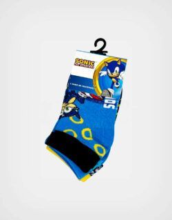 Medias Sonic Pack de 3 Pares Para Niños