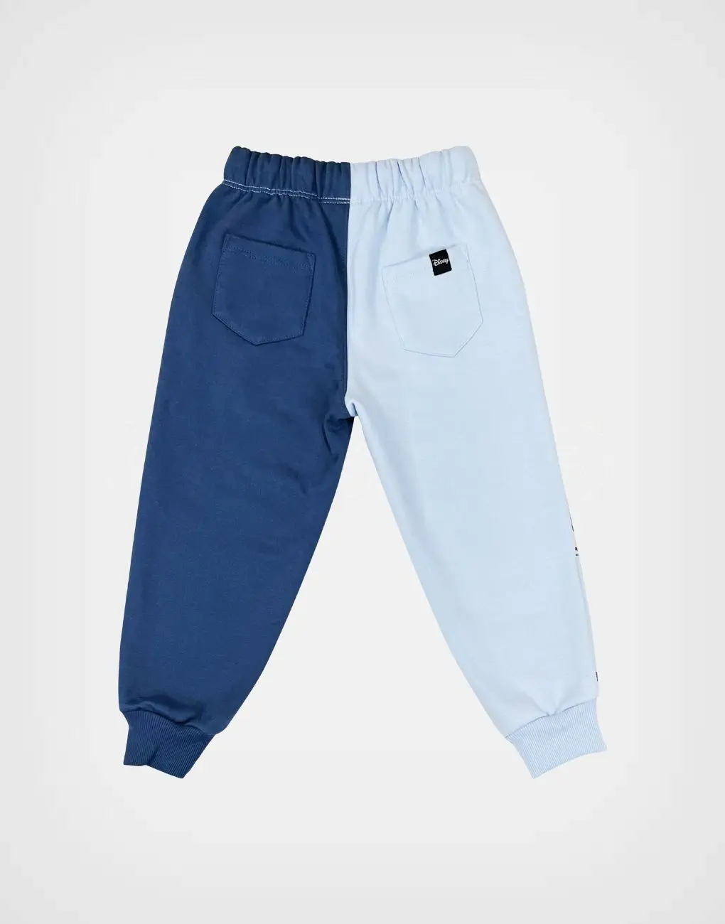 Pantalón Jogger Stitch Color Celeste + Azul Para Niñas