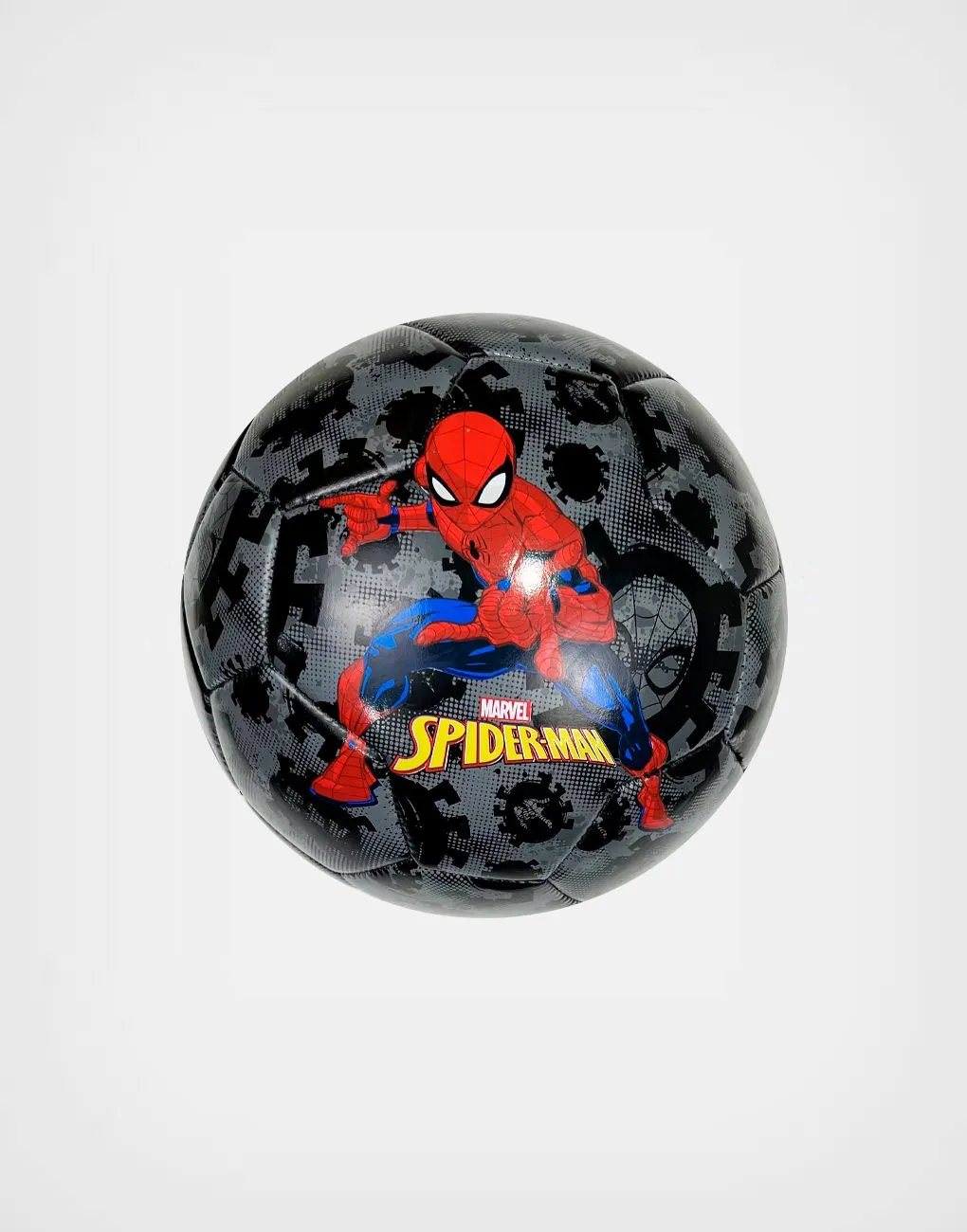 Pelota de Fútbol Spider Man Color Gris + Negro