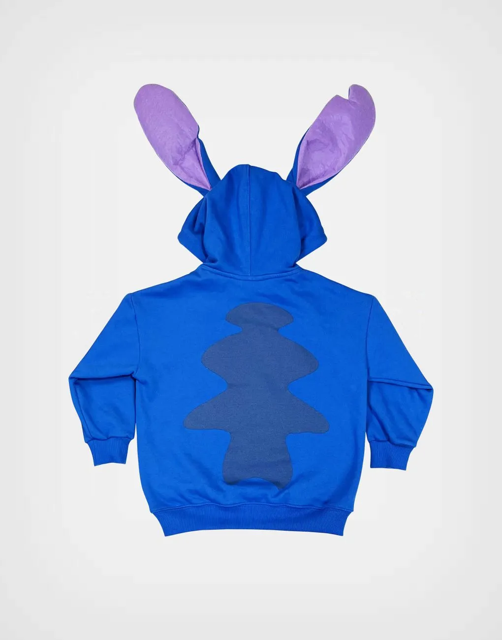 Polera Con Capucha Stitch Color Azul Para Niños