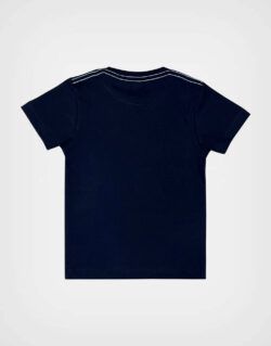 Polo Manga Corta Stitch Color Azul Marino Para Niños