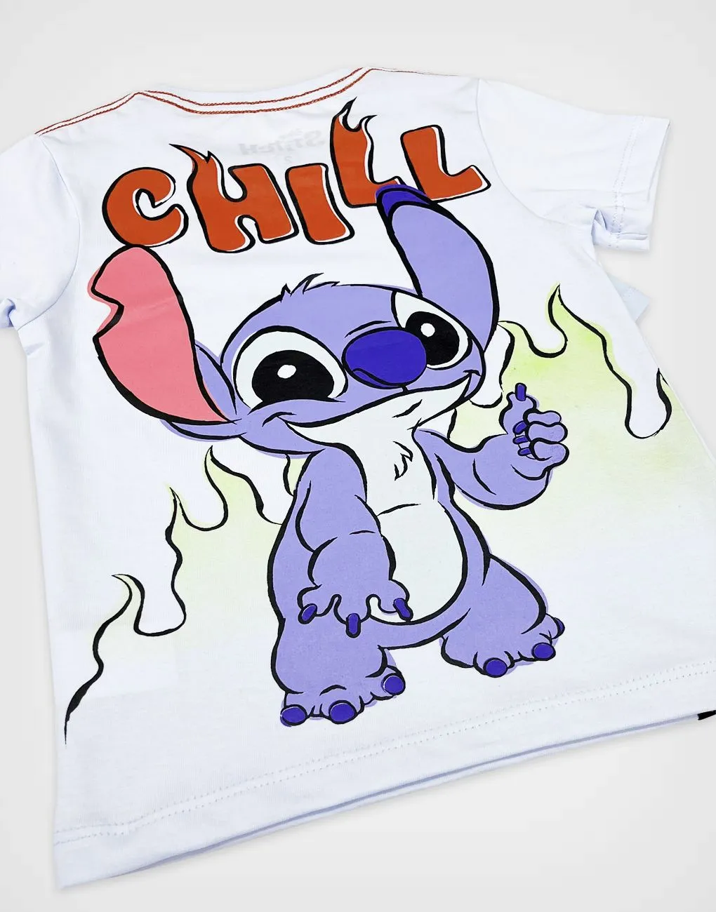 Polo Manga Corta Stitch Color Celeste Para Niño