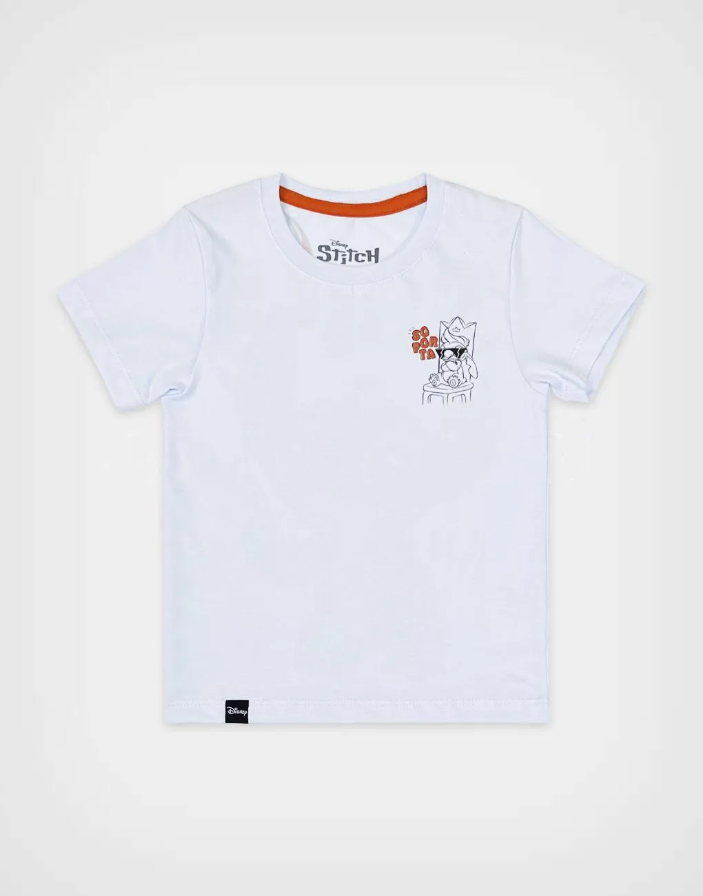 Polo Manga Corta Stitch Color Celeste Para Niño