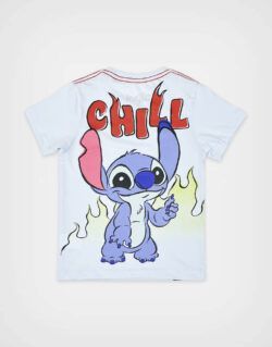 Polo Manga Corta Stitch Color Celeste Para Niño