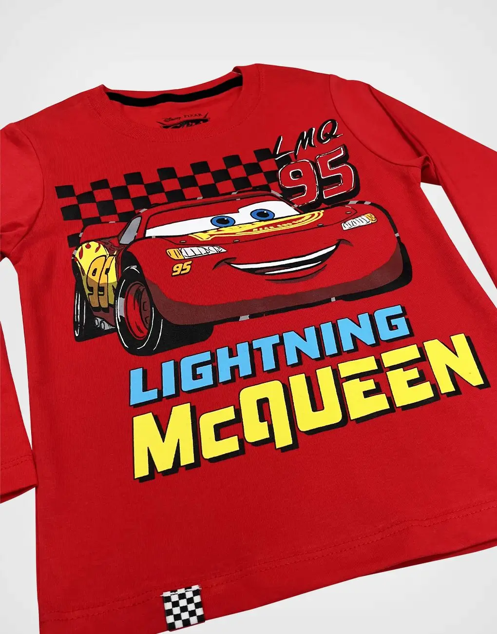Polo Manga Larga Cars Rayo McQueen Color Rojo Para Niños