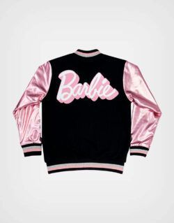 Casaca Bomber Barbie Color Negro + Rosa Para Niñas