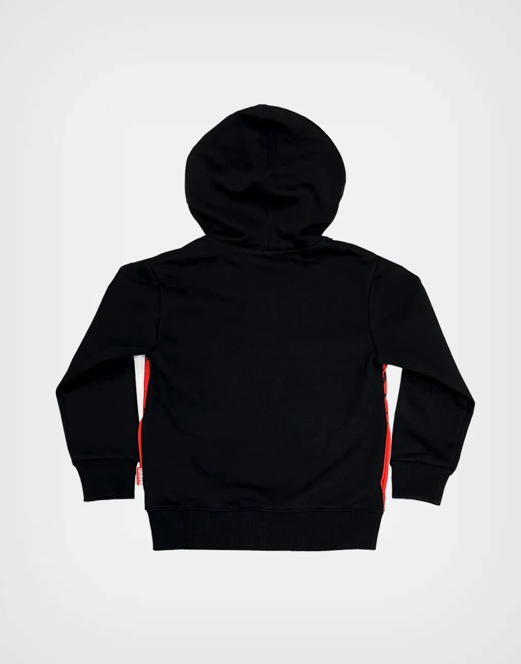 Casaca Con Capucha Spider Man Color Negro + Rojo Para Niños