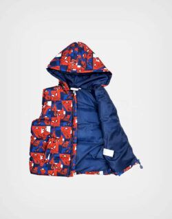 Chaleco Spiderman Color Azul con Capucha para niños