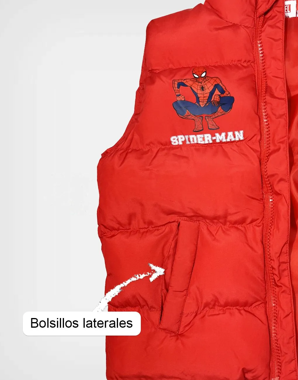 Chaleco Color Rojo Spiderman