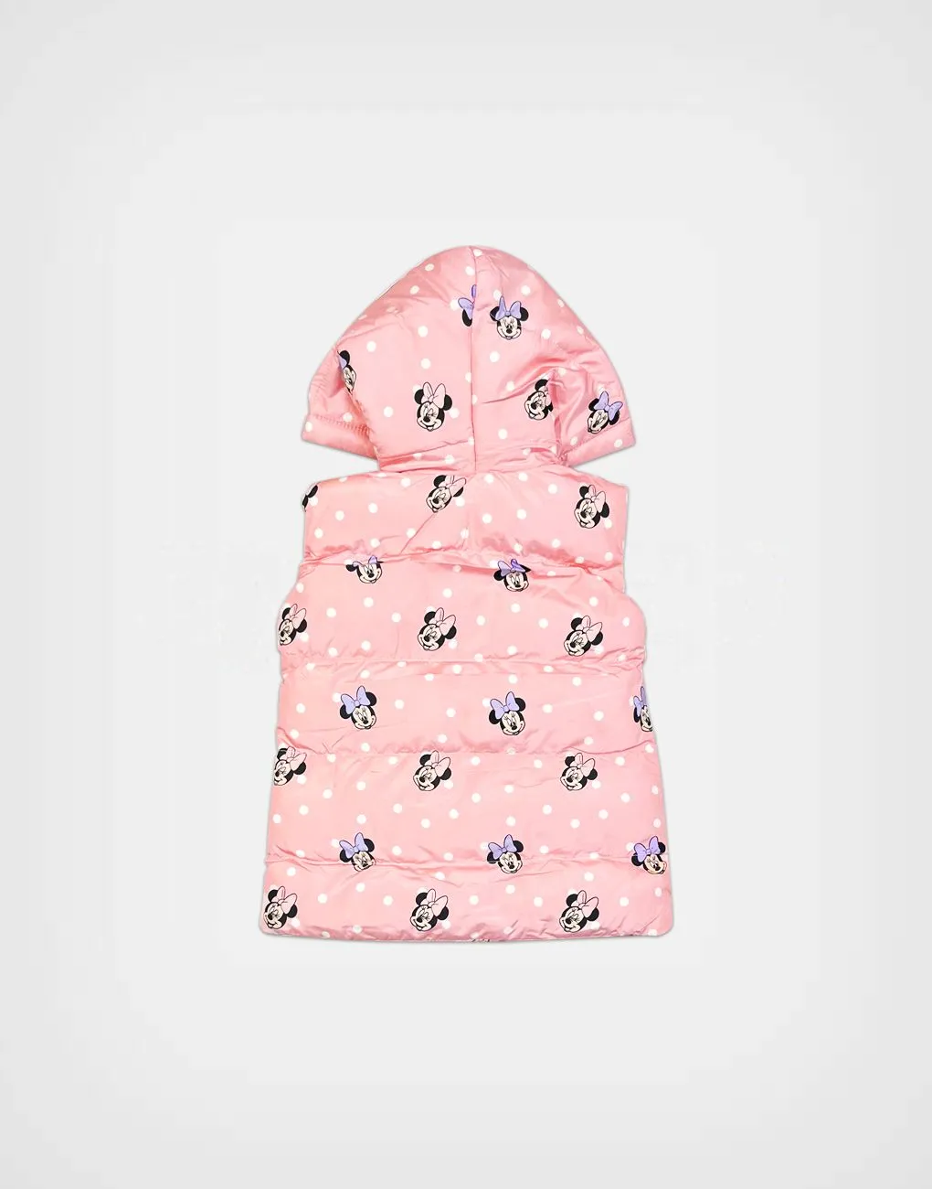 Chaleco Color Rosa Minnie Mouse con Capucha