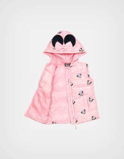 Chaleco Color Rosa Minnie Mouse con Capucha