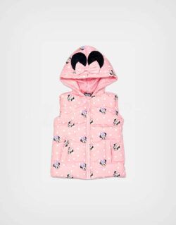 Chaleco Color Rosa Minnie Mouse con Capucha