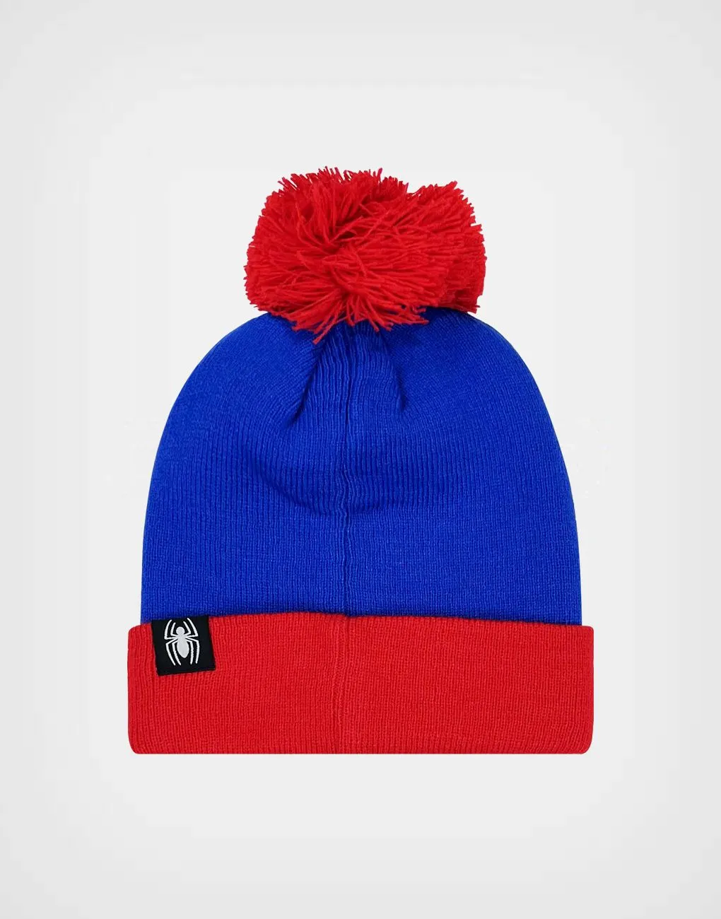Gorro Invierno Spider Man Color Azul + Rojo Para Niños