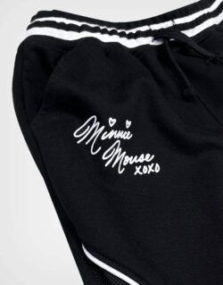 Jogger Color Negro Minnie Mouse XOXO