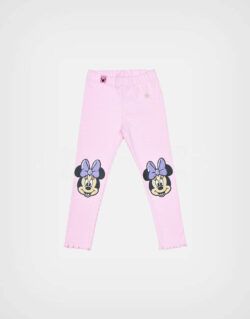 Legging Rib Minnie Mouse Color Rosa para Niñas