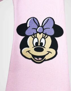 Legging Rib Minnie Mouse Color Rosa para Niñas