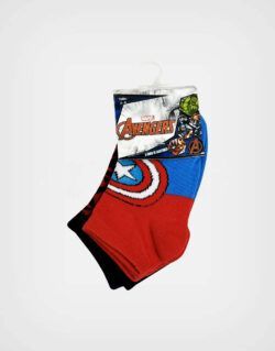 Medias Avengers Pack de 3 Pares Para Niños