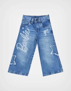 Pantalón Jean Barbie Color Azul Para Niñas
