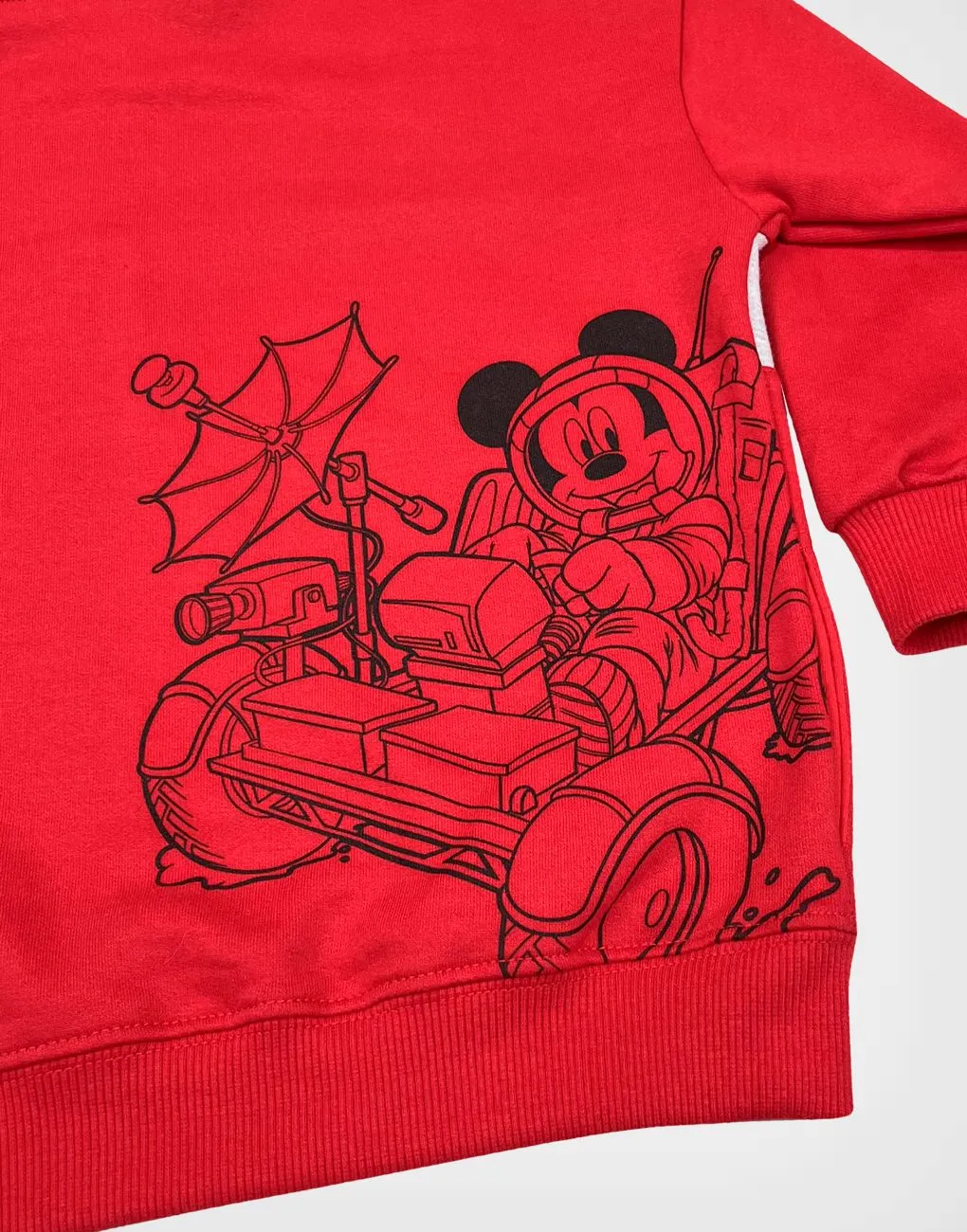 Polera Roja Con Capucha Mickey Mouse Para Niños