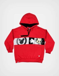 Polera Roja Con Capucha Mickey Mouse Para Niños