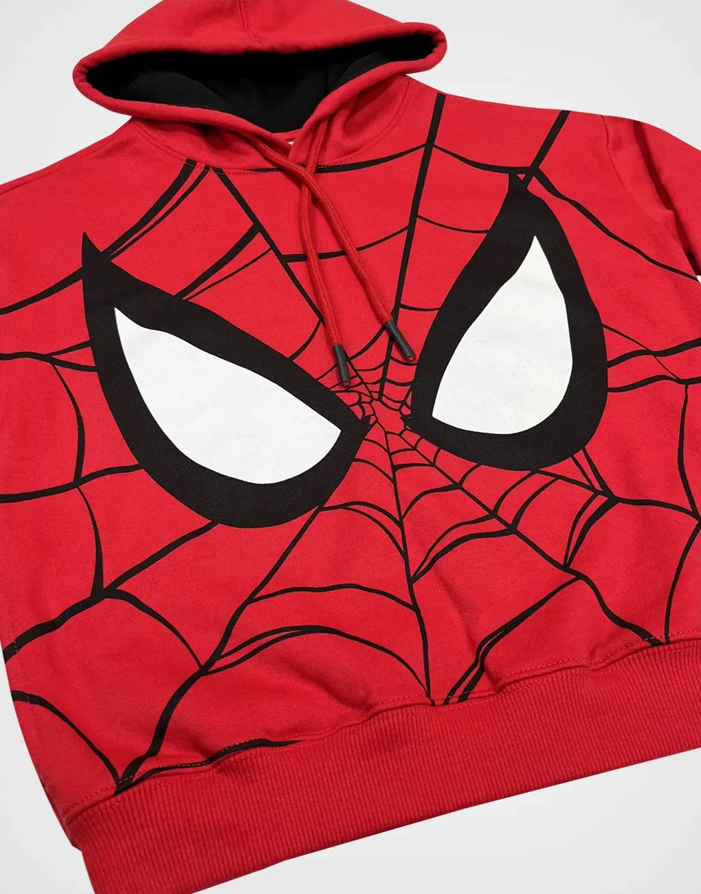 Polera Roja Con Capucha Spider Man Para Niños