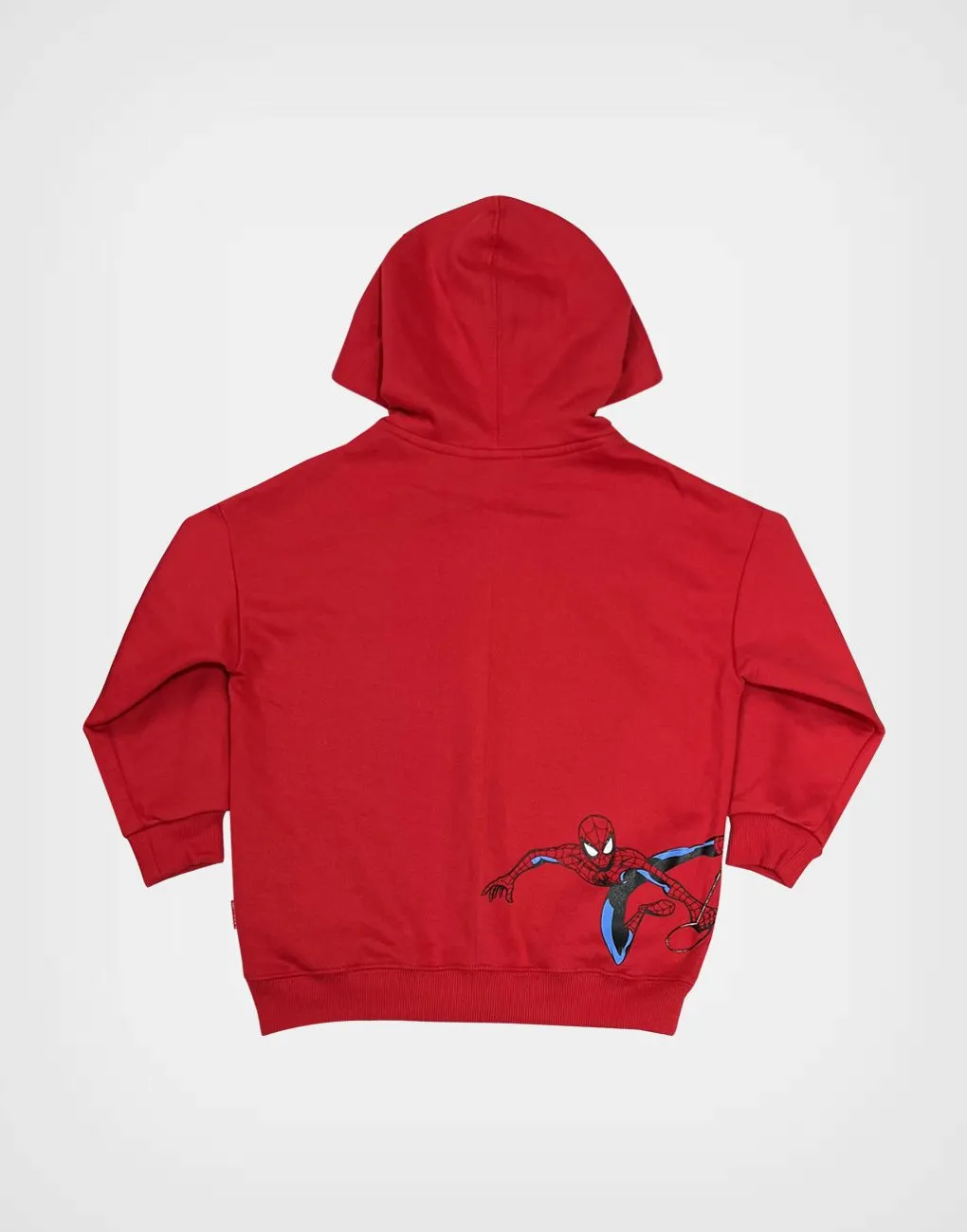 Polera Roja Con Capucha Spider Man Para Niños