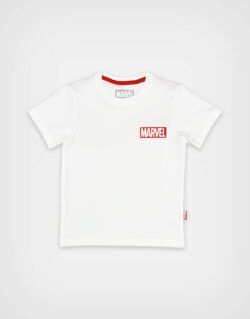 Polo Manga Corta Marvel Color Marfil Para Niños