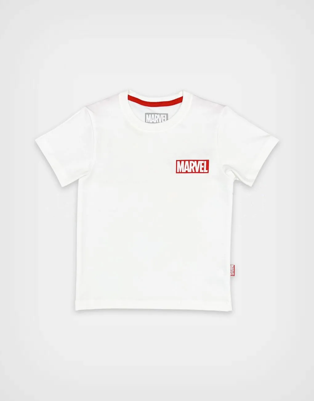 Polo Manga Corta Marvel Color Marfil Para Niños