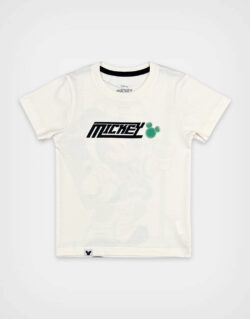 Polo Manga Corta Mickey Mouse Color Marfil Para Niños
