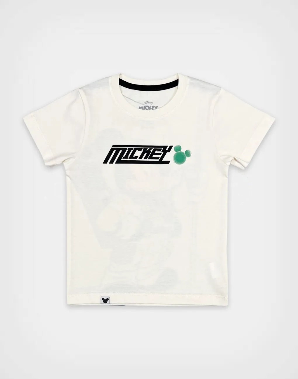 Polo Manga Corta Mickey Mouse Color Marfil Para Niños