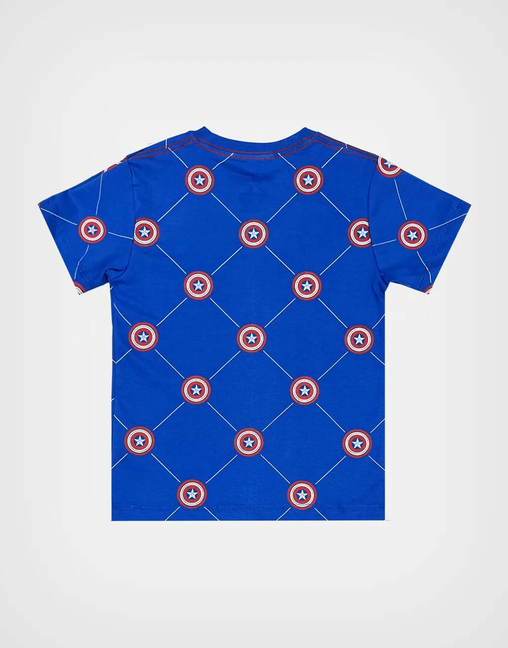 Polo Moda Manga Corta Avengers Color Azul Para Niños