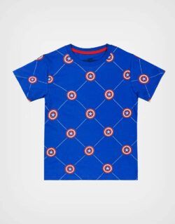 Polo Moda Manga Corta Avengers Color Azul Para Niños