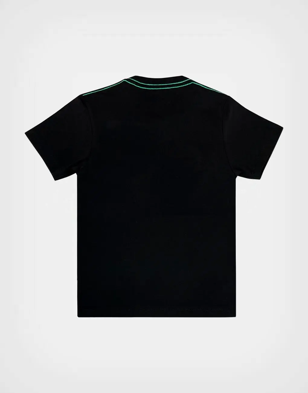 Polo Moda Manga Corta Minecraft Color Negro Para Niños