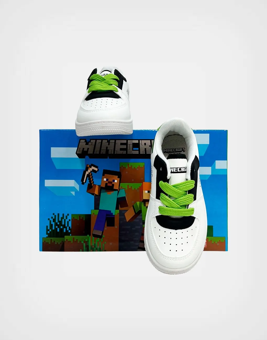 Zapatillas Minecraft Blancas Para Niños