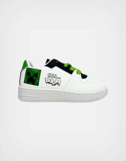 Zapatillas Minecraft Blancas Para Niños