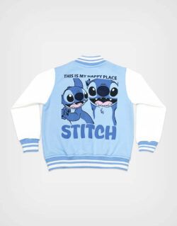 Casaca Stitch Color Celeste Para Niñas