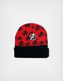 Gorro Invierno Avengers Color Rojo Para Niños
