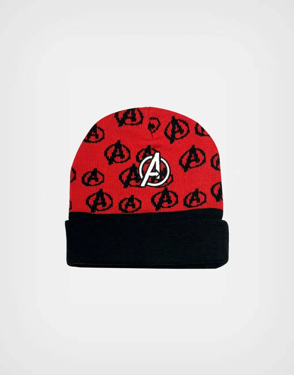 Gorro Invierno Avengers Color Rojo Para Niños