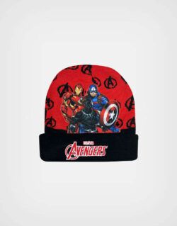 Gorro Invierno Avengers Color Rojo Para Niños