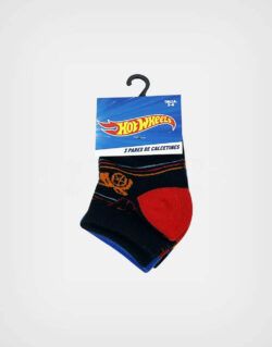 Medias Hot Wheels Pack de 3 Pares Para Niños