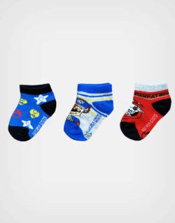 Medias Paw Patrol Color Azul Pack 3 Pares Para Niños