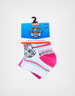 Medias Paw Patrol Color Rosa Pack 3 Pares Para Niñas
