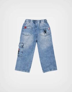 Pantalón Jean Azul Spider Man Para Niños