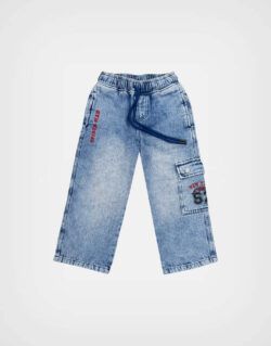Pantalón Jean Azul Spider Man Para Niños