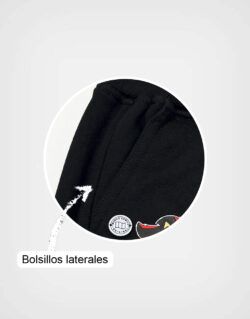 Pantalón Jogger Color Negro Shadow Sonic 3 Para Niños