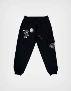 Pantalón Jogger Color Negro Shadow Sonic 3 Para Niños