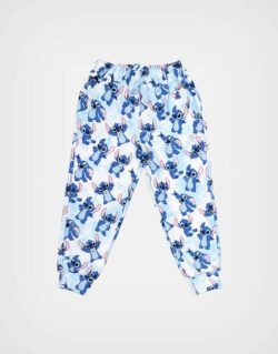 Pantalón Jogger Stitch Color Celeste para Niñas