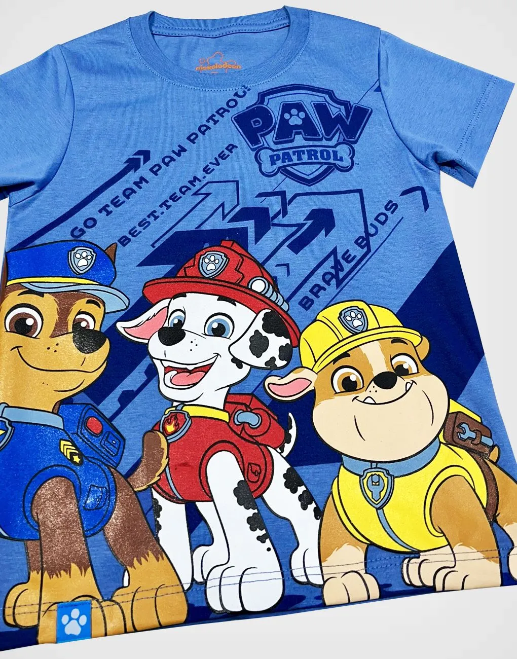 Polo Manga Corta Paw Patrol Color Azul Para Niños